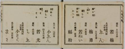 ほかになきあひそもの&gt;&gt;花くらべ芸妓評判記