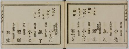 ほかになきあひそもの&gt;&gt;花くらべ芸妓評判記