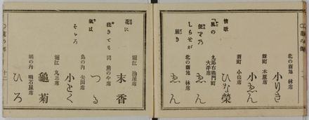 ほかになきあひそもの&gt;&gt;花くらべ芸妓評判記