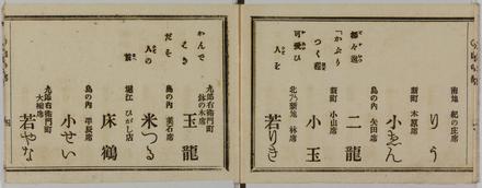 ほかになきあひそもの&gt;&gt;花くらべ芸妓評判記